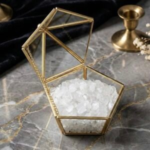 五角金邊水晶消磁盒 ( 贈白水晶) | 水晶淨化